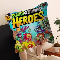 Classic Game P-Plants Vs Z-Zombies Pillow Anime Pillow Sofa Bed Head Pillow Cover Cushion Cover 45X45 Cm Fashion Peach skin 18*18(CM)-1Pcs