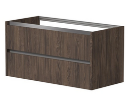Apatinė spintelė po praustuvu KAME City, BU/12-3DR/20P1, aliuminio profiliai, 120 cm, Rudas ąžuolas