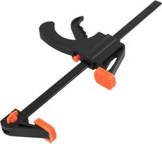8 Inch Bar Clamps for Woodworking, 1/2 Pack Quick Grip Clamps Trigger  One Handed Ratchet Clamp, Mini Small Bar Clamp for Craft black