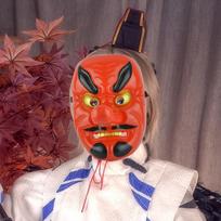 Japoniška Tengu kaukė Cosplay rekvizitai scenos pasirodymui, persirengimui, karnavalui