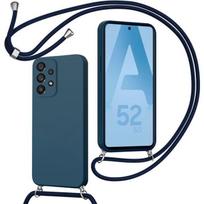 Dėklas - BOOLING - skirtas Samsung Galaxy A52/A52s 5G - Atsparus smūgiams - Silikoninis - Tamsiai mėlynas mėlyna