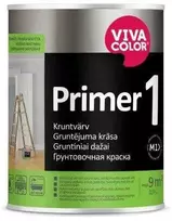 Vivacolor Sienų ir lubų gruntiniai dažai PRIMER 1, visiškai matiniai, baltos sp., AP bazė, 0,9 l
