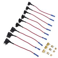 9 vnt. 12V grandinės adapteris 3 tipų saugiklių laikiklis Standartinis, Mini, Žemas profilis su 5A ašmeniniu saugikliu