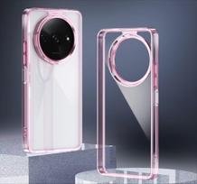 Fashion Metal Frame Anti Yellow Transparent Case for Redmi Note 14 Pro Plus 5G Shockproof Cover for Redmi 14C A3 Funda Coque Redmi Note 14 PRO 5G