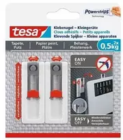 TESA 77782, Vidaus naudojimui, Universalus kabliukas, Raudona, Balta, Lipni juostelė, 0,5kg, Gipsas