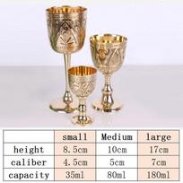 1Pcs 80/180ml/200ml Pure Brass Wine Glass Classical Wine Cup Handmade Small Goblet Home Bar Party Copper Wine Glass Mug 80ml kaip parodyta spalva
