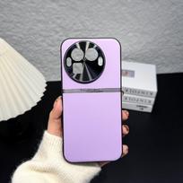 For Realme GT 8 Pro Case Fashion PU Leather Silicone Phone Cover For Realme GT 8 Pro Metal Lens Protection Dustproof Shell realme GT8 Pro violetinė