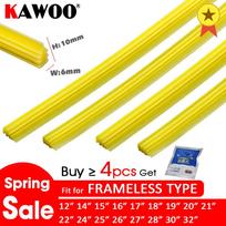 2 vnt. Automobilio valytuvų šluotelės Silikagelis Silikoninės pildymo juostelės berėmiams valytuvams 6 mm 2pcs 12 inch 300mm