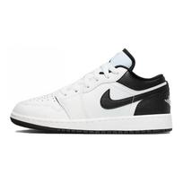 Air Jordan 1 Low GS White Black Kids Sneakers 553560-132 37.5