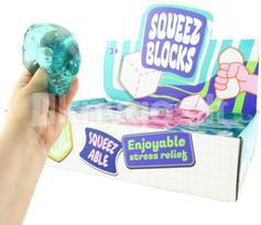 Antistresinis žaislas Squeeze Blocks Sugar, 6 cm, įvairių rūšių