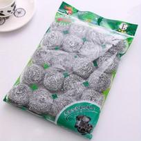 20 vnt./maišelyje Nerūdijančio plieno valymo kamuolys Virtuvės valymo šepetys Puodo šveitimas Indų plieninis kamuolys 20pcs/set gray