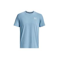 Under Armour Logo Print Round Neck Sports Short Sleeve T-Shirt Men T-Shirts Blue 1373997-490 XXL