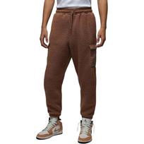 Jordan Flight Fleece Loose Comfortable Cuffed Versatile Casual Pants Men bottoms Dark-Brown FV7451-223 XL