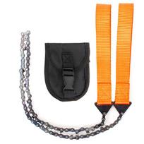 Išgyvenimo grandininis pjūklas Lauko įrankiai Rankinis užtrauktuko pjūklas 11 dantukų Nešiojamas avarinis stovyklavimo žygio įrankis Orange black