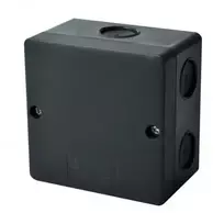 Hermetinė paskirstymo dėžutė Kopos KSK 80_FA (juoda, 81x81x54mm, IP66, UV atspari)