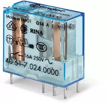 Relė 2 grupė 40 serijos Finder 405280240000 (24V AC, 8A/250VAC)