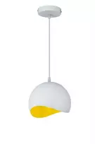 MAVIA lubinis LED šviestuvas (E27, 40 W, IP20, baltas, vidus auksinis, apvalus) GTV OS-MAV-08-DEC