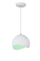 MAVIA lubinis LED šviestuvas (E27, 40 W, IP20, baltas, vidus žalias, apvalus) GTV OS-MAV-09-DEC