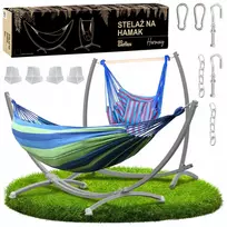 Gogarden Duo 2-in-1 hamako ir braziliškos kėdės stovas su komplektu, pilkas