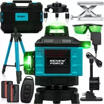 Lazerinis nivelyras 4D 16 linijų 360° MT02 su trikoju
