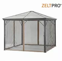 Tinkleliai nuo uodų (4 sienos) skirtos Lauko Pavėsinei Zeltpro Deluxe 300x300 Ruda