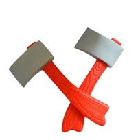 Plastikiniai modeliavimo kirvių Helovino rekvizitai netikri kirvių vakarėlio dekoravimo priedai Red handle plastic axe