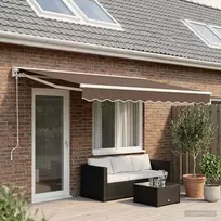 Ištraukiama markizė Taupe 4 x 2 m Poliesteris ir aliuminis