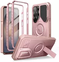 Dėklas Tech-Protect KEVLAR MAGSAFE 2-SET GALAXY S26 ULTRA ROŽINIS