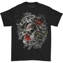 80s Guns N 'Roses and Guns N' Roses American High Street Women T Shirts Vintage Short Sleeve Rock Graphic Men T-shirt Harajuku S juoda