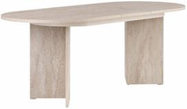 Valgomojo stalas išskleidžiamas Nordure Sorell, travertine sp., 160 - 200 cm x 90 cm x 75 cm