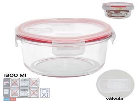Dėžutė maistui Kitchen&GO, 1.3 l, 20 cm x 20 cm, skaidri sp.
