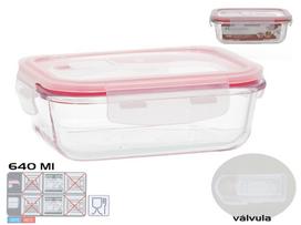 Dėžutė maistui Kitchen&GO Rectangular, 0.64 l, 17 cm x 13 cm, skaidri sp.