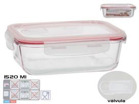Dėžutė maistui Kitchen&GO Rectangular, 1.52 l, 22.5 cm x 17.5 cm, skaidri sp.