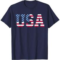 USA American Flag Graphic Tee Patriotic Men's Crew Neck Short Sleeve T-Shirt - Men's Summer Cotton Graphic Tee S įvairiaspalvis