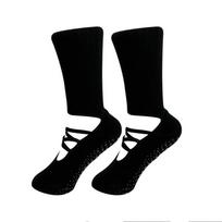 Breathable Fabric Grip Pilates Socks Mid Tube Length Strappy Design Strappy Grip Sock Comfortable Non-Slip Women's Yoga Socks One Size juoda