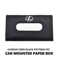 AASM1 Car Sun Visor Tissue Box Hanging Napkin Storage Bag For Lexus UX250h RX450h RX300 GX470 CT200h RX400h NX300h RX350