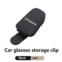 AABAX1 For Volvo Car Sunglasses Holder Sun Visor Glasses Clip Auto Accessories V60 V50 V40 S80 S60 S90 C40 XC40 V70 XC70 XC60 XC90