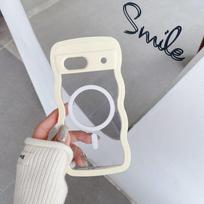 2-In-1 wavy magnetic phone case for Google Gogle 10/10A for Google 9/9PRO Google 7a geltona