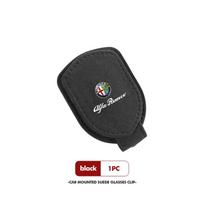 For Alfa Romeo Car Sun Visor Clip Glasses Cards Magnetic Sunglasses Bracket GT Stelvio F1 Brera Volante Tonale Gloria Disco