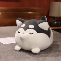 Husky Pillow Anime Pillow Corgi & Shiba Inu Dog Plush Toy Stuffed Animal Doll Children Baby Nice Gift 30cm juoda