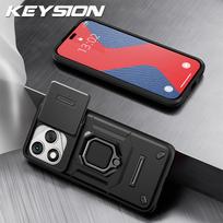 KEYSION Shockproof Armor Case for HONOR 400 Lite 5G Slide Camera Lens Protection Ring Phone Cover for Huawei Honor 400 Lite 5G for Honor 400 Lite juoda