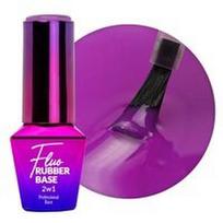 MollyLac Fluo Rubber Base 2in1 Chillin Nr. 5 kaučiukinė bazė su spalva, HEMA/Di-HEMA Free, 10 g