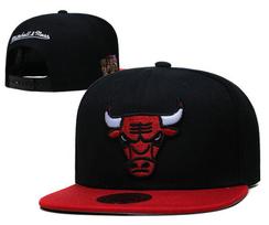 Chicago Bulls Cross Bull Embroidered Duckbill Cap, Unisex Korean Style Baseball Hat Adjustable