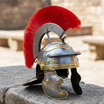 Senovės Romos Centuriono Šalmas Plieninė Šarvuotė, Rankų Darbo Nešiojamas Romos Karininko Šalmas Cosplay ir Dovanai
