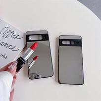 Applicable to Google 8Pro mirror mobile phone case 9ProXL makeup mirror fine hole black edge protective case Google 7A mobile phone case Google pixel 10pro xl [precision hole]