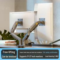 Adjustable Dual Monitor Wall Mount for 17-27 inch Screens, Desktop Lifting Arm F160 Single Package