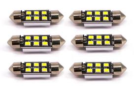 6 vnt LED lemputė SV8.5, C5W 12-24V CANBUS 36mm 220lm Off-Road