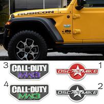 3D Metalo Pareiga MW3 Oscarmike Automobilio Lipdukas Ženklelis Antrojo Pasaulinio Karo Emblema Lipdukai Automobilio Priedai 1
