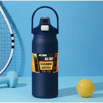 Portable Flasks Cold And Hot Water Bottle Thermos With Straw 304 Stainless Steel Thermal Mug Tumbler Coffee Cup Sports Vacuum 800ML blue
