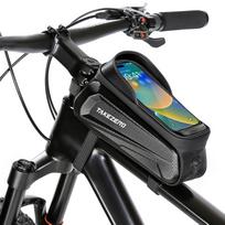 Waterproof Bicycle Phone Mount Bags Front Frame Top Tube Bag with Touchscreen Phone Holder Case juoda